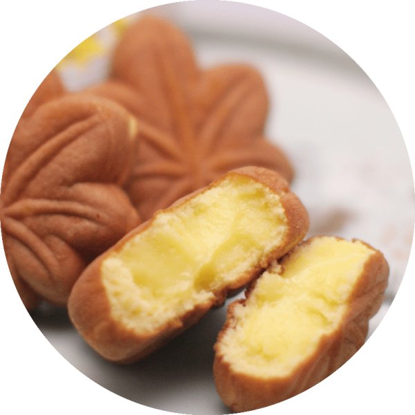 画像1: 広島銘菓 もみじ饅頭 クリーム 6個入り (1)